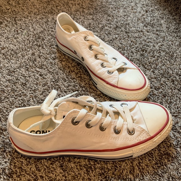 White Low Top Converse - Picture 1 of 4